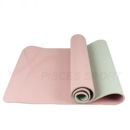 Tpe Yoga Mat with 2 Layer/Colors