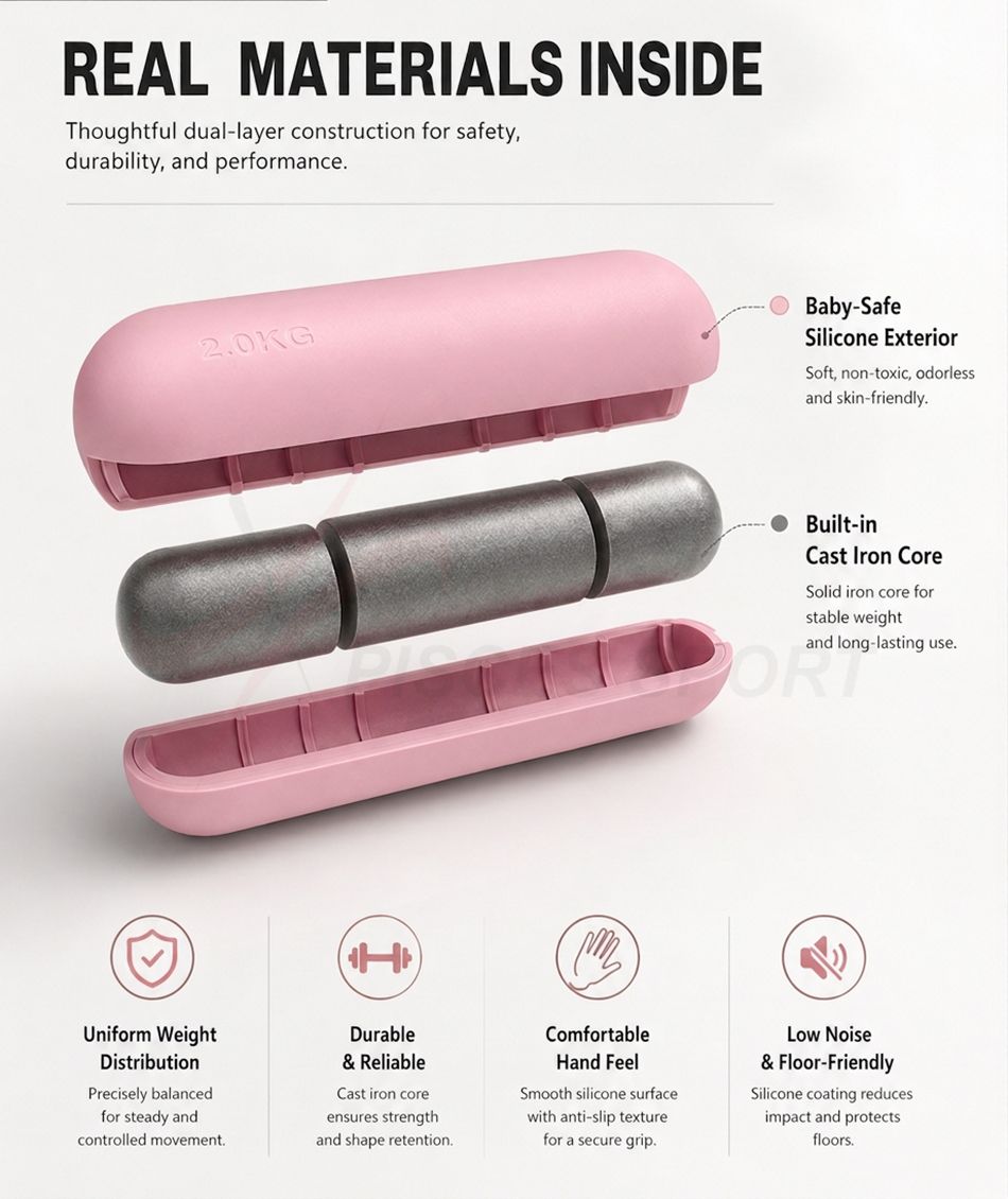 Silicone dumbbell