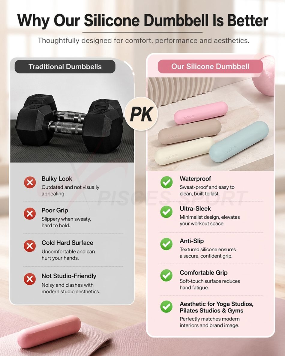 Silicone dumbbell