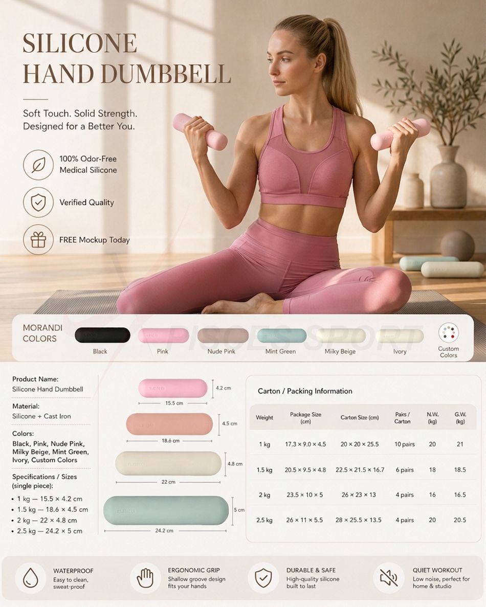 Silicone dumbbell